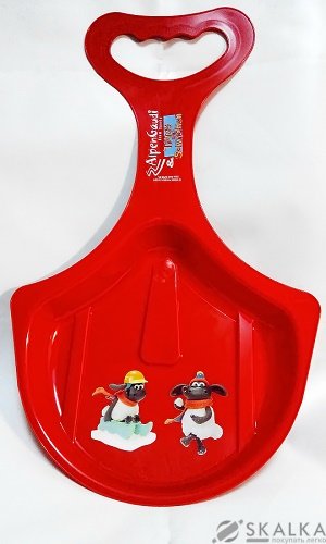 На фото Санки Alpen Rutscher красные с принтом (991015REDTRINT)