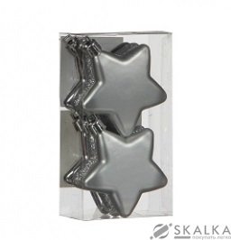 На фото Елочные украшения Звезды House of Seasons комплект 6 шт белый (1025944)