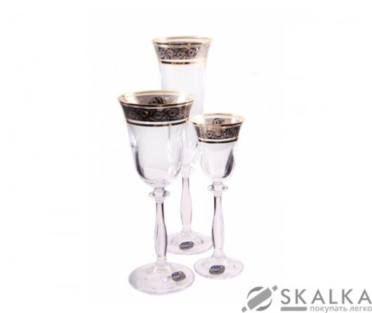 На фото Набор бокалов для вина Bohemia Angela 18 шт (40600-43081)