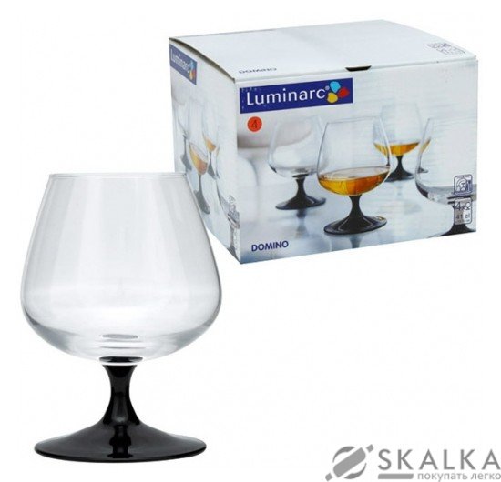 На фото Набор бокалов для  коньяка Luminarc Domino 410 мл 4 шт (J3030)
