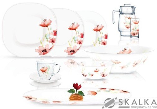 На фото Сервиз столовый Luminarc Carine Florenza White 46 предметов (N2214)