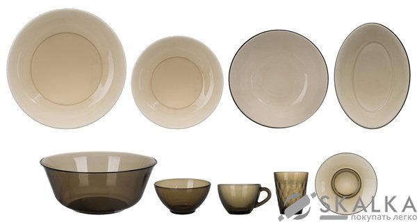 Сервиз столовый Luminarc Directoire Eclipse 45 предметов (L5181/1) На фото Сервиз столовый Luminarc Directoire Eclipse 45 предметов (L5181/1)