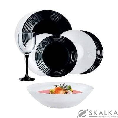 На фото Сервиз столовый Luminarc Harena Black&White 24 предмета (N2243 )