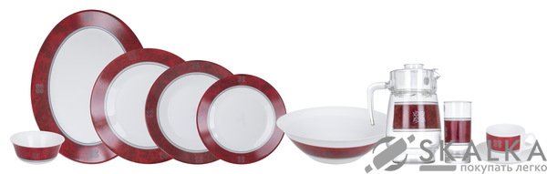 Сервиз Luminarc Rubis 46 предметов (N4784) На фото Сервиз Luminarc Rubis 46 предметов (N4784)