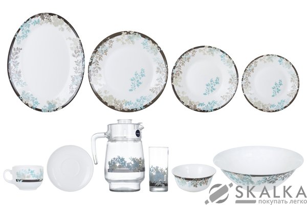 На фото Сервиз Luminarc Essence Foliage 46 предметов (N1215)