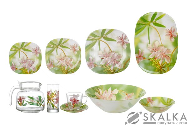 На фото Сервиз столовый Luminarc Carina Freesia 45 предметов (N2621)