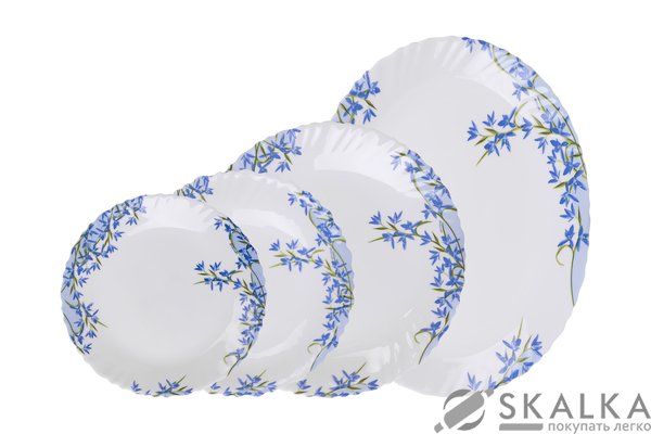 На фото Сервиз столовый Arcopal Aliya Blue 19 предметов (L7785)