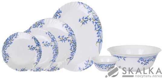 На фото Сервиз столовый Arcopal Aliya Blue 26 предметов (L7790)