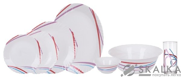 На фото Сервиз столовый Arcopal Malie 26+6 предметов (L5306)