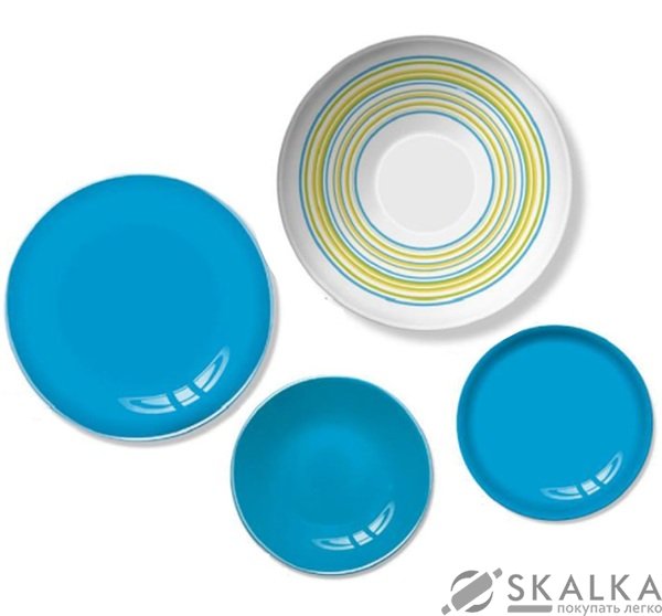 На фото Сервиз столовый Luminarc Arty Azur 19 предметов (H8762)
