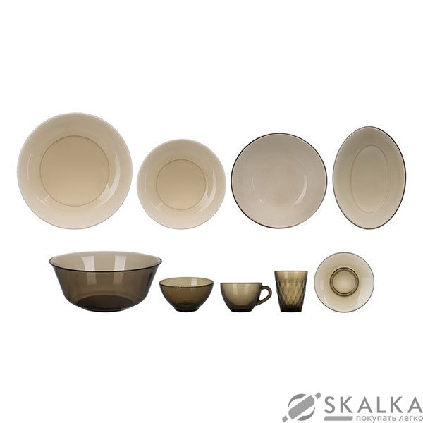 На фото Сервиз столовый Luminarc Eclipse 45 предметов (L5181)
