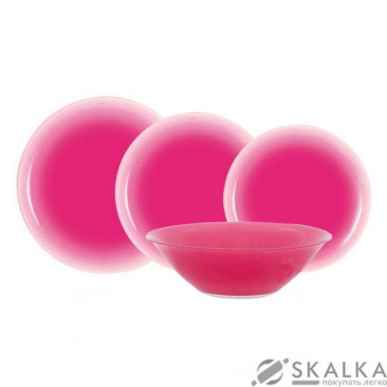 На фото Сервиз столовый Luminarc Fizz Strawberry 18 предметов (H8807)