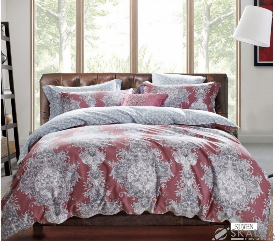 На фото Постельное белье Arya Хлопок 200х220 Suwen Двуспальное (TR1002855)