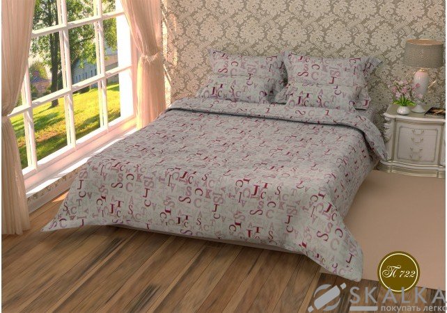 На фото Постельное белье Leleka-Textile Полиэстер 175х210 Двуспальное
