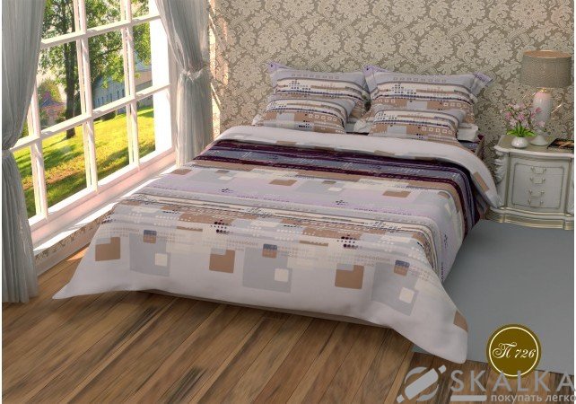 На фото Постельное белье Leleka-Textile Полиэстер 175х210 Двуспальное