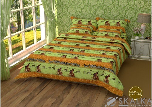 На фото Постельное белье Leleka-Textile Полиэстер 175х210 Двуспальное