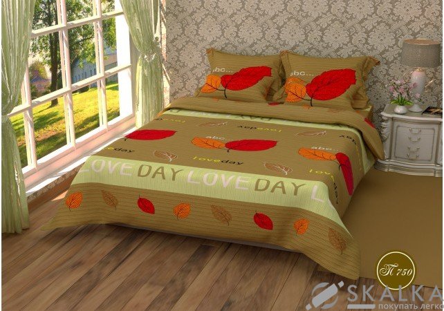 На фото Постельное белье Leleka-Textile Полиэстер 145х210 Коричневое Полуторные