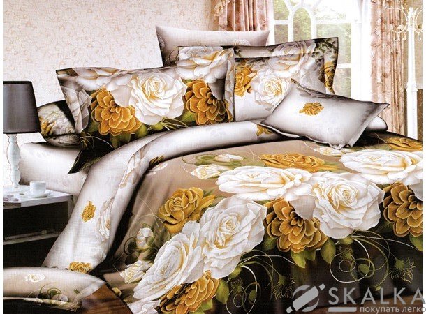 На фото Постельное белье Leleka-Textile Полисатин 145х210 Полуторные