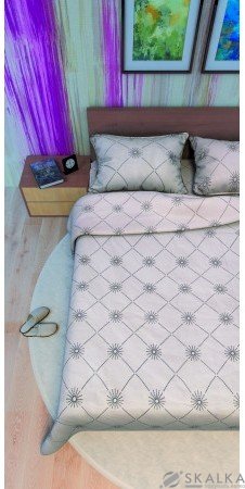 На фото Постельное белье Leleka-Textile Ранфорс 200х220 Розовое Евро