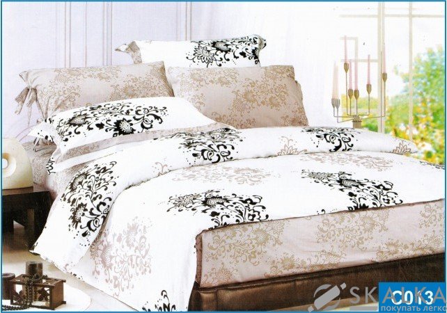На фото Постельное белье Leleka-Textile Сатин 200х220 Белое Евро