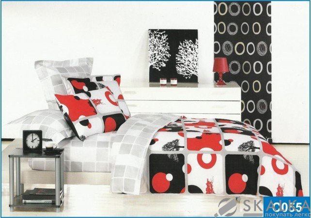 На фото Постельное белье Leleka-Textile Сатин 200х220 Евро