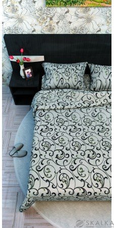 На фото Постельное белье Leleka-Textile Ранфорс 175х210 Белое Двуспальное