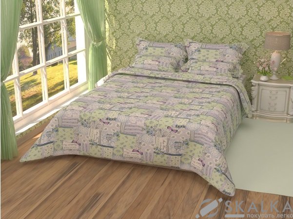 На фото Постельное белье Leleka-Textile Полиэстер 200х220 Евро