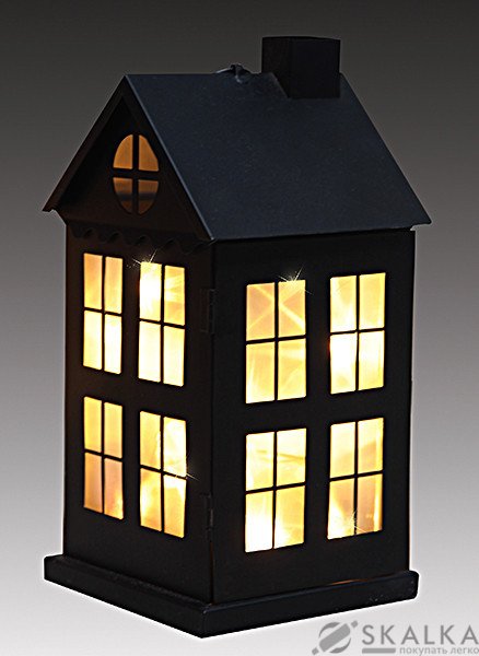 Домик Luca Lighting 12.5х12.5х25 см голографический эффект (8712799736696) На фото Домик Luca Lighting 12.5х12.5х25 см голографический эффект (8712799736696)