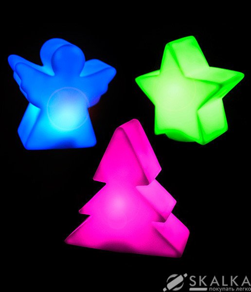 На фото Комплект фигурок Luca Lighting елка, звезда, ангел 3 шт (8717669898405)