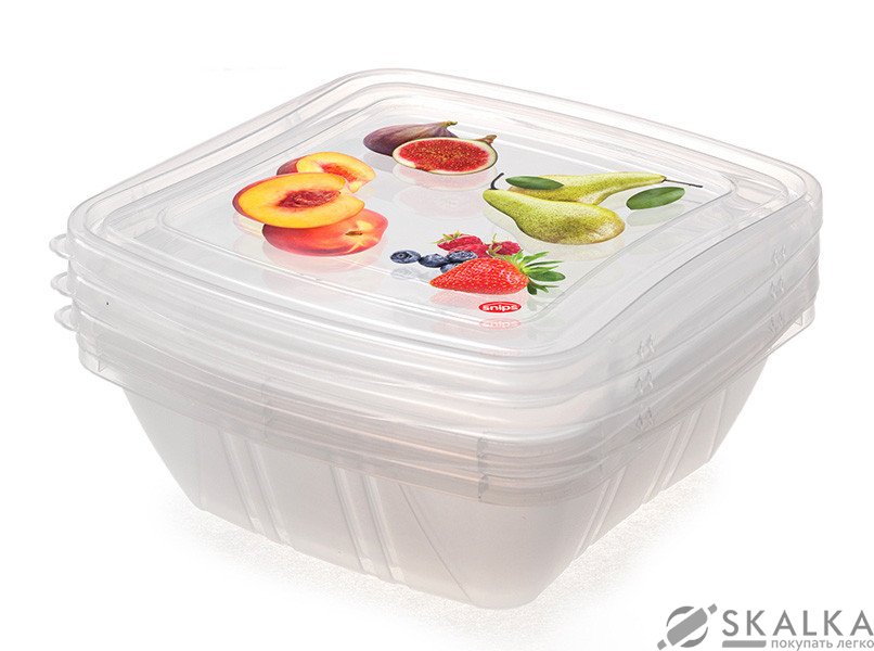 Контейнеры Snips для продуктов 0.5 л 3 шт (8001136002861) На фото Контейнеры Snips для продуктов 0.5 л 3 шт (8001136002861)