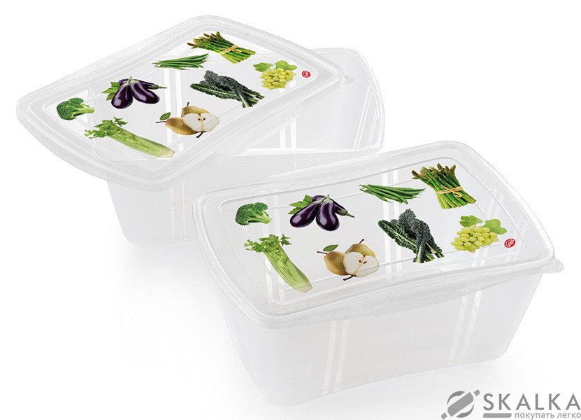 На фото Контейнеры Snips для продуктов 2.0 л 2 шт (8001136001901)