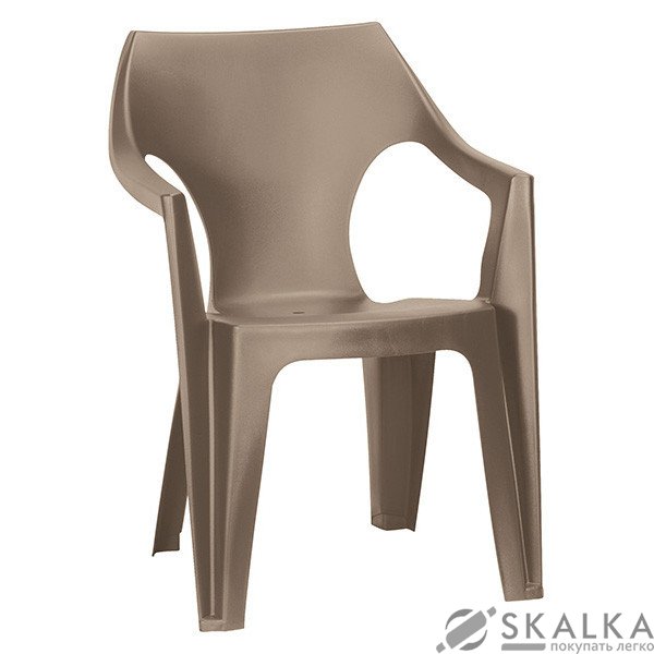 Стул пластиковый Allibert Dante low back бежевый (8711245130569) На фото Стул пластиковый Allibert Dante low back бежевый (8711245130569)