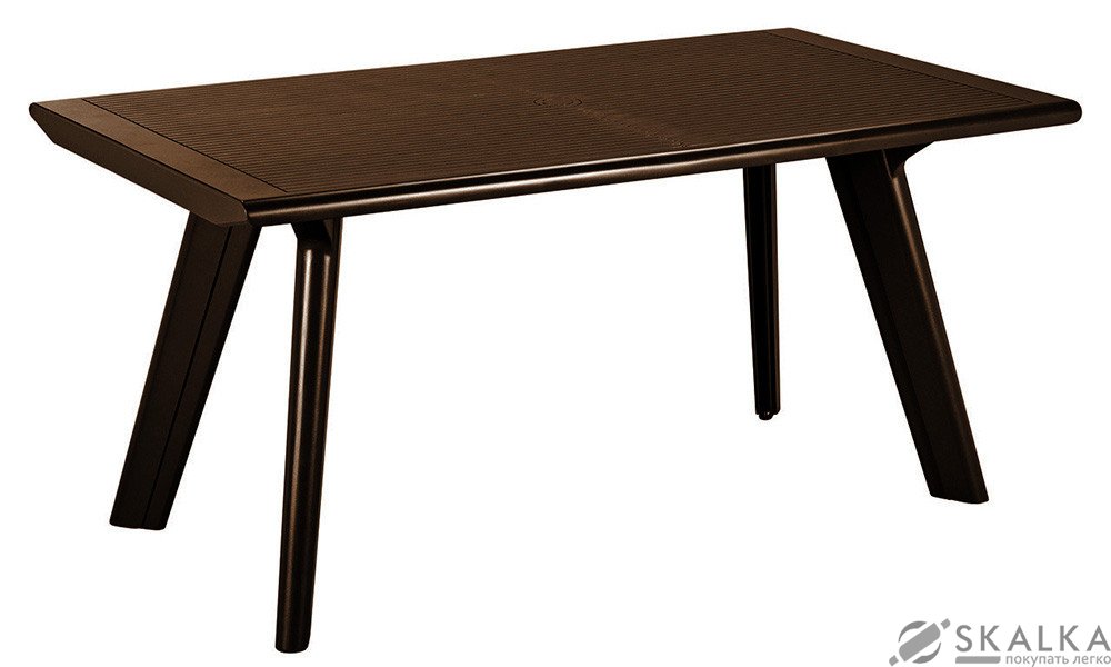 Стол пластиковый Allibert Dante коричневый (8711245138022) На фото Стол пластиковый Allibert Dante коричневый (8711245138022)