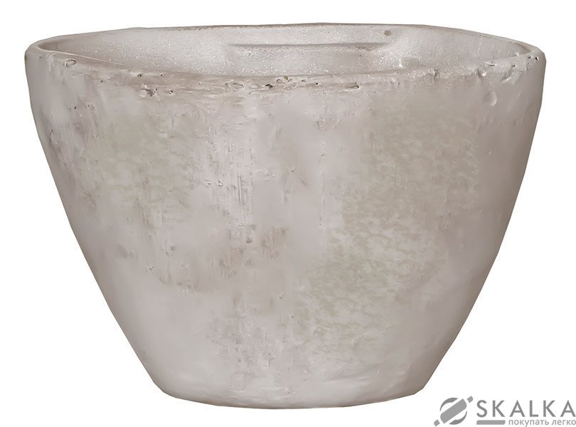 На фото Горшок для цветов Time Eco глина белый (8718861022445WHITE)