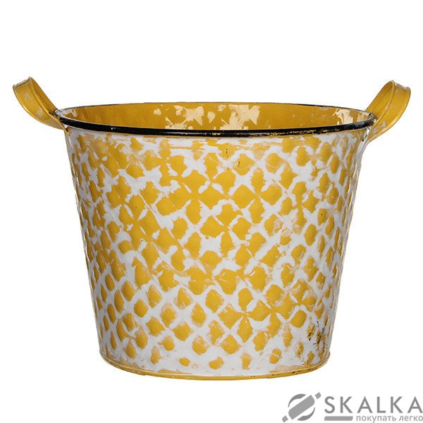На фото Горшок для цветов Time Eco Jano 18.5 см желтый (8718861093322)