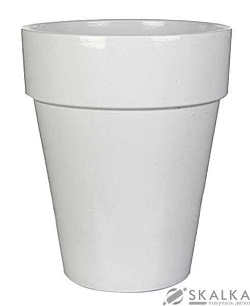 На фото Горшок для цветов Time Eco глина 26 см белый (8712799486157WHITE)
