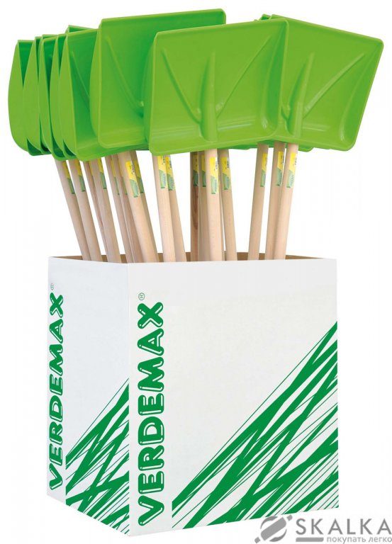 На фото Лопата Verdemax для снега с ручкой (8015358039574)