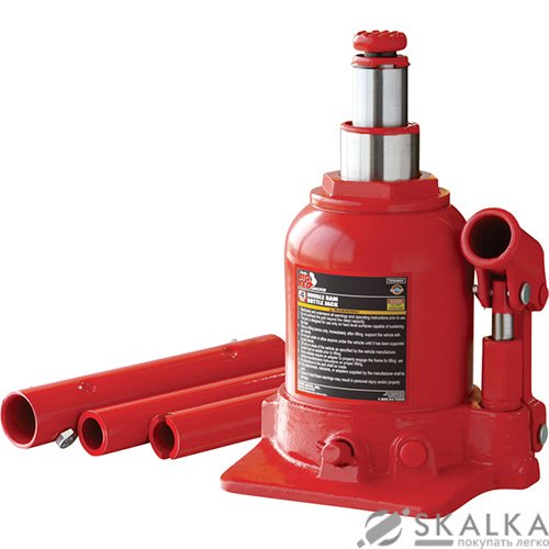 Домкрат бутылочный Torin низкопрофильный двухштоковый 4 т 160-390 мм (TF0402) На фото Домкрат бутылочный Torin низкопрофильный двухштоковый 4 т 160-390 мм (TF0402)