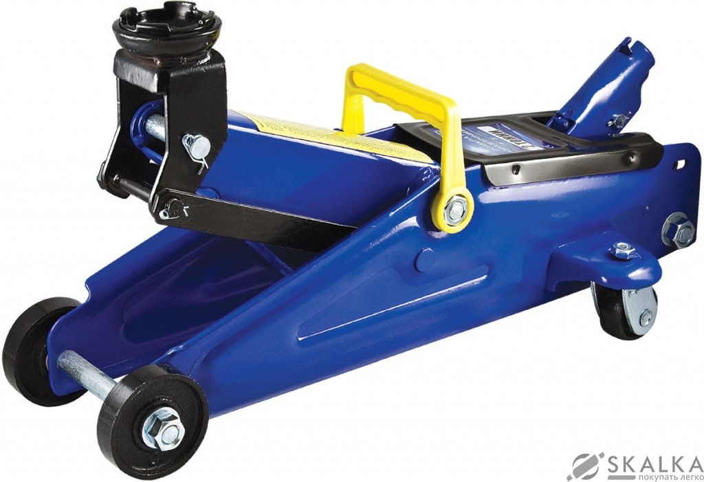 На фото Домкрат подкатной Iron Hand 2 т 128-300 мм в кейсе (ДП-20065К)