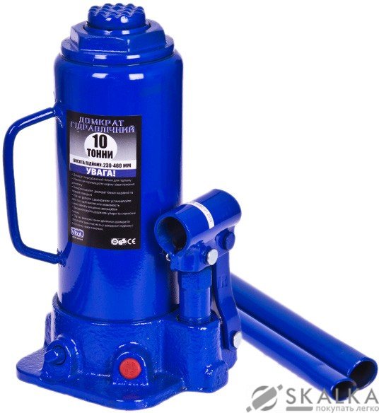 На фото Домкрат гидравлический Vitol 10 т 230-460 мм (ДБ-10004)