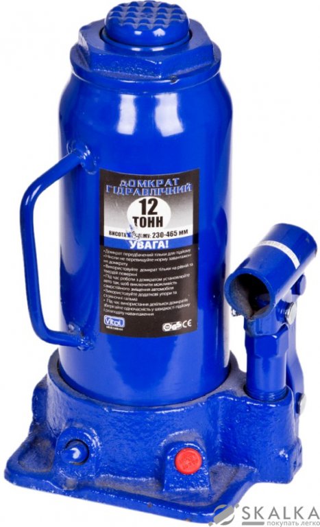 На фото Домкрат гидравлический Vitol 2 т 230-465 мм (ДБ-12003)