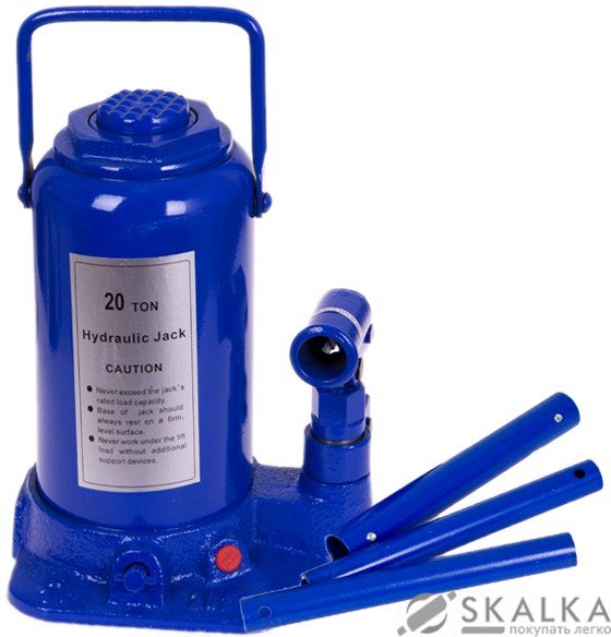 На фото Домкрат гидравлический Vitol 20 т 242-452 мм с поворотной ручкой (N42236)