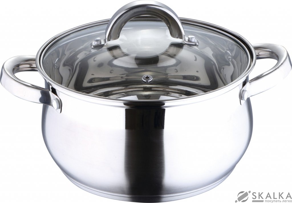 Кастрюля Wellberg 20 см 3.4 л (WB-1420) На фото Кастрюля Wellberg 20 см 3.4 л (WB-1420)