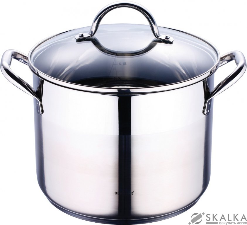 Кастрюля Bergner 24 см 8.2 л (BG-6504) На фото Кастрюля Bergner 24 см 8.2 л (BG-6504)