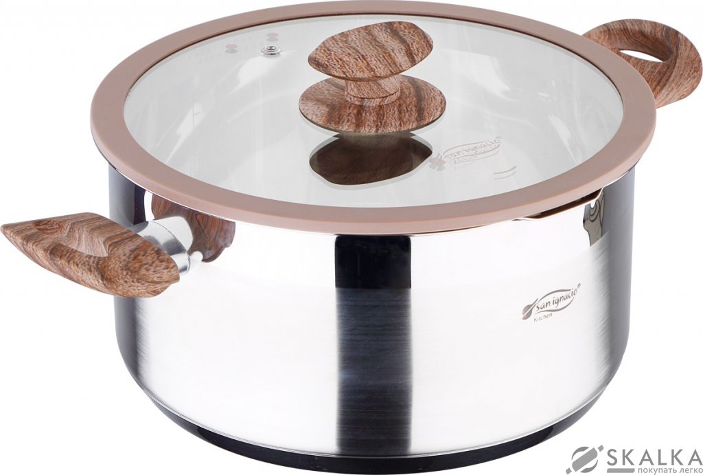 Кастрюля San Ignasio Ø24X12 см 5 SG-8101 На фото Кастрюля San Ignasio Ø24X12 см 5 SG-8101