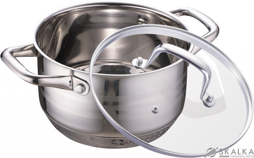 На фото Кастрюля Wellberg 18 см 2.7 л (WB-1148)