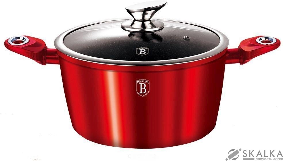 Кастрюля Berlinger Haus Burgundy Metallic Line 24 см 4.5 л (BH-1257) На фото Кастрюля Berlinger Haus Burgundy Metallic Line 24 см 4.5 л (BH-1257)