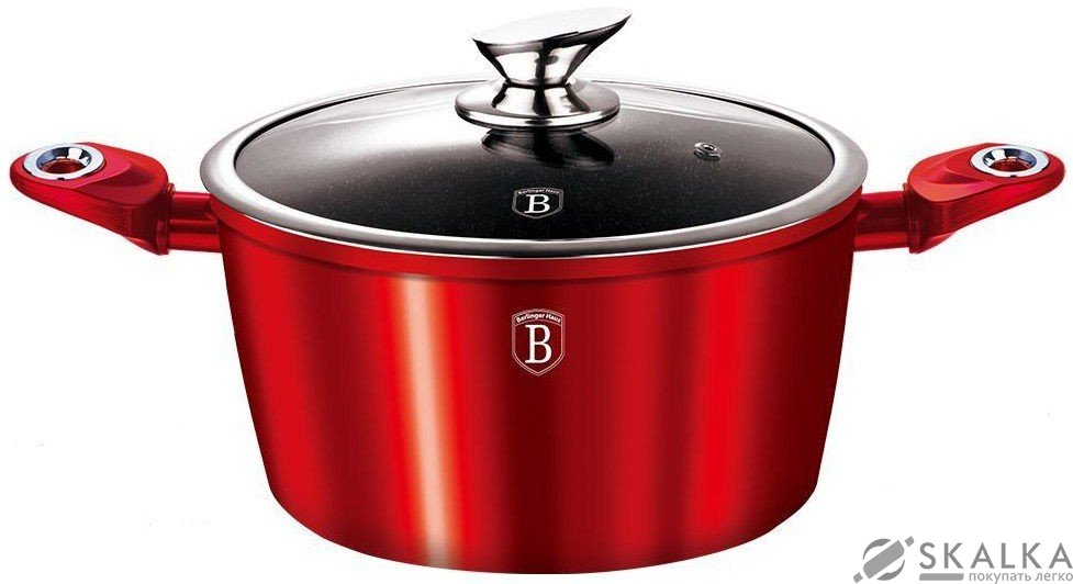 На фото Кастрюля Berlinger Haus Burgundy Metallic Line 28 см 6 л (BH-1258)