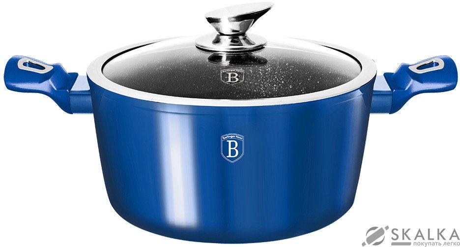 Кастрюля Berlinger Haus Royal Blue Edition 4.1 л (BH-1655N) На фото Кастрюля Berlinger Haus Royal Blue Edition 4.1 л (BH-1655N)