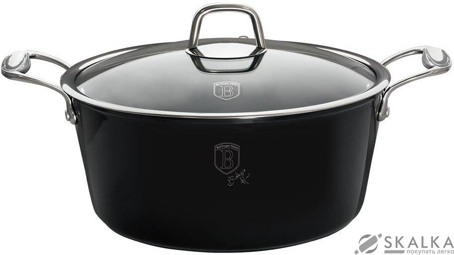 На фото Кастрюля Berlinger Haus Black Royal Collection 4.1 л (BH-1677)